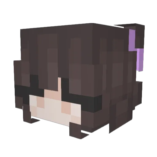 plumplumz Minecraft avatar head, 3D render