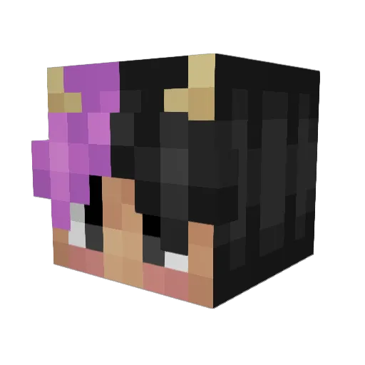 pluna138 Minecraft avatar head, 3D render