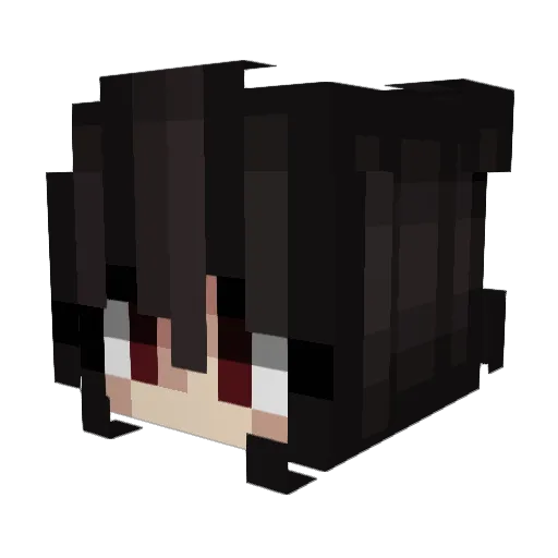 plunie Minecraft avatar head, 3D render