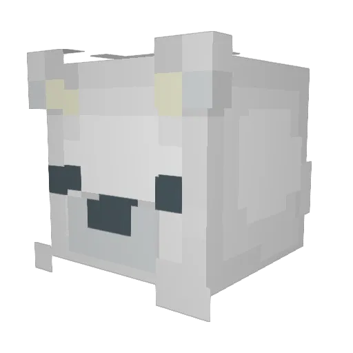 plushie2010 Minecraft avatar head, 3D render