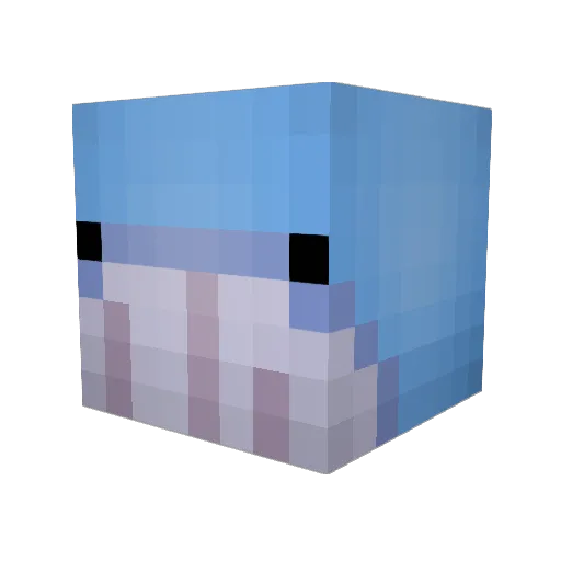 plushyush Minecraft avatar head, 3D render