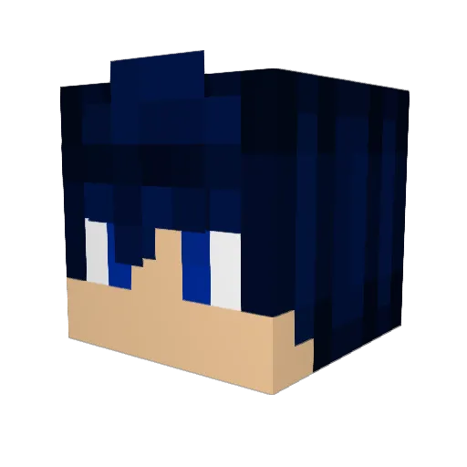 plusterplay Minecraft avatar head, 3D render