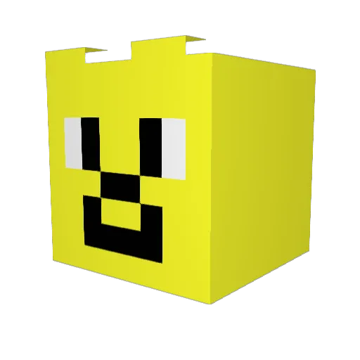 plusultra0918 Minecraft avatar head, 3D render