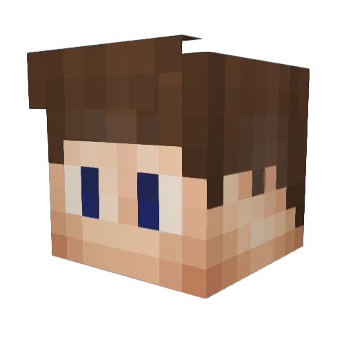 plusz27 Minecraft avatar head, 3D render