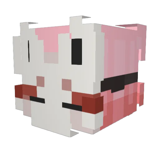 pluto_sinx Minecraft avatar head, 3D render