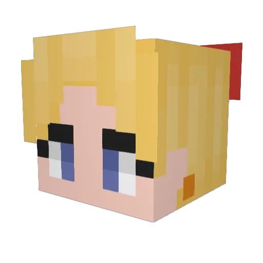 plutoboy__ Minecraft avatar head, 3D render