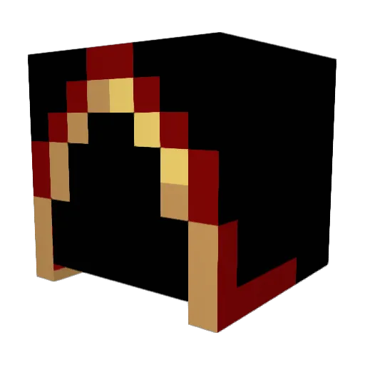 plutokk Minecraft avatar head, 3D render