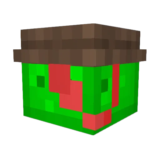 plutoniy Minecraft avatar head, 3D render