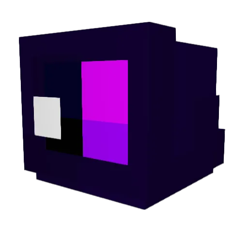 plutosgalaxy Minecraft avatar head, 3D render