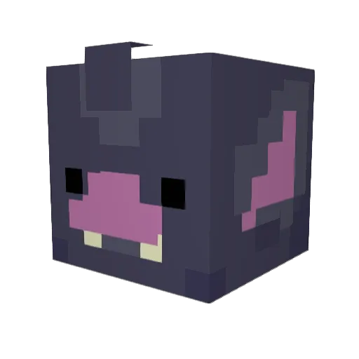 plutospity Minecraft avatar head, 3D render