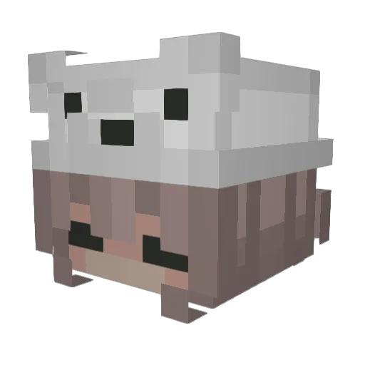 plxshies Minecraft avatar head, 3D render