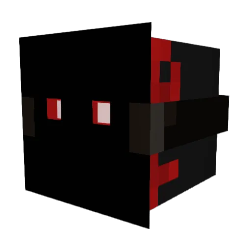 plybot Minecraft avatar head, 3D render