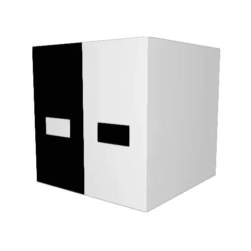 plycx Minecraft avatar head, 3D render