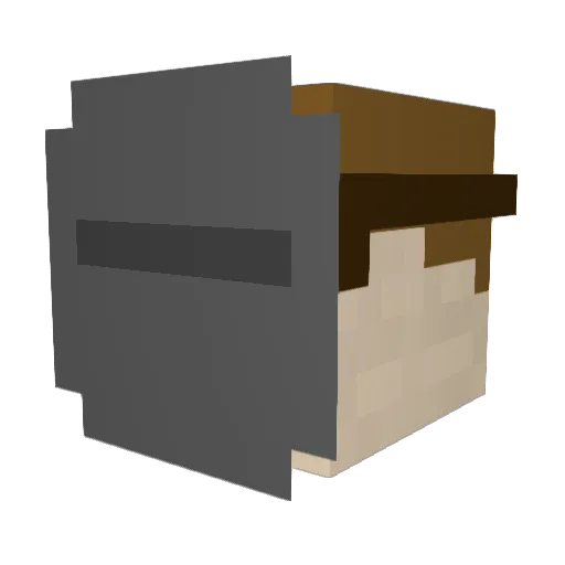 pman28 Minecraft avatar head, 3D render