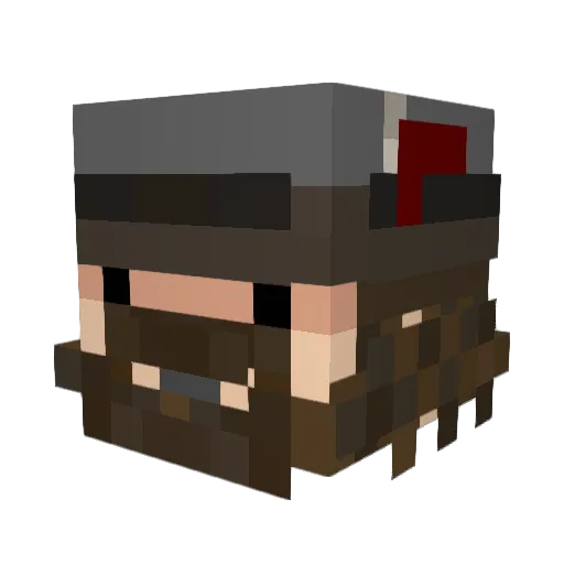 pman97 Minecraft avatar head, 3D render