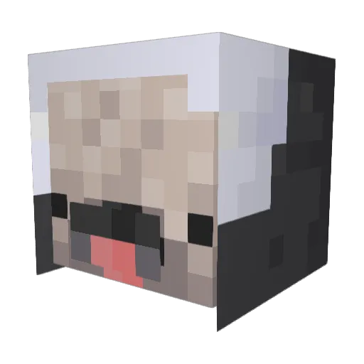 pmazelee Minecraft avatar head, 3D render