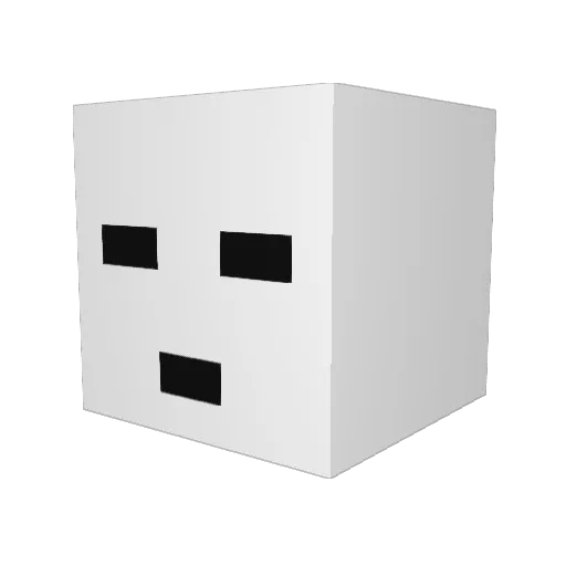 pminjun1 Minecraft avatar head, 3D render