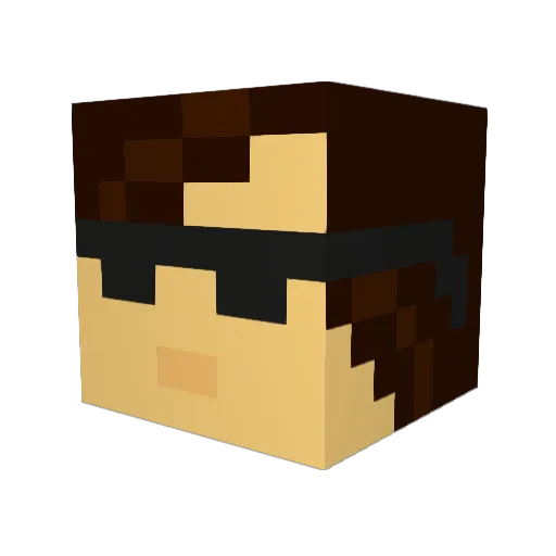 pmonkey1983 Minecraft avatar head, 3D render