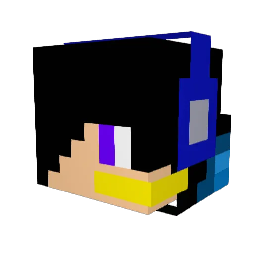 pmp1980 Minecraft avatar head, 3D render