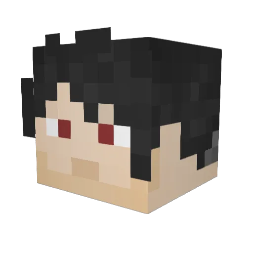 pmpkpie Minecraft avatar head, 3D render