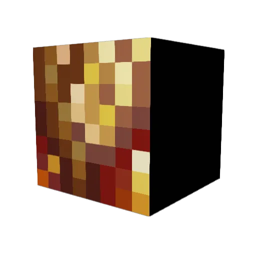pmv19675 Minecraft avatar head, 3D render