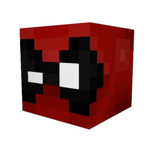 pncool Minecraft avatar head, 3D render