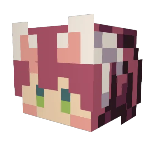 pndSndn Minecraft avatar head, 3D render