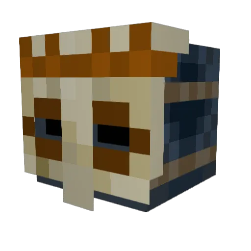 pneumano Minecraft avatar head, 3D render