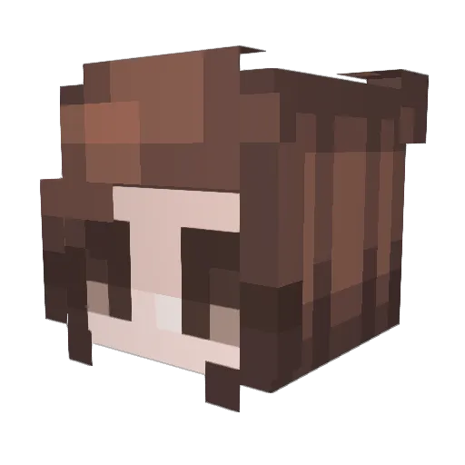 pneury Minecraft avatar head, 3D render