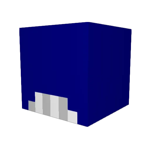 pngp Minecraft avatar head, 3D render
