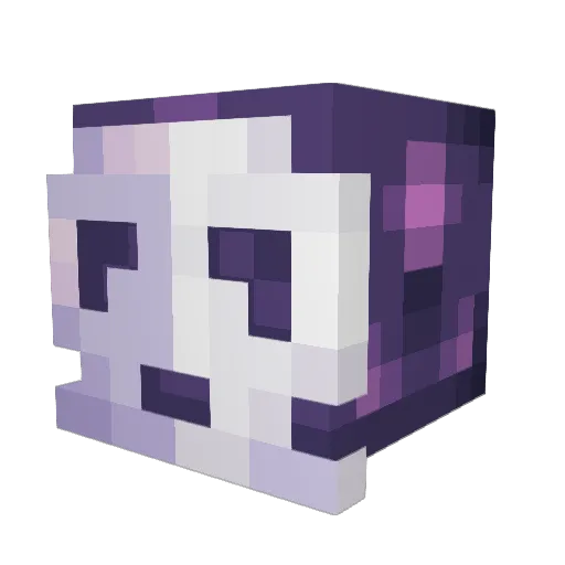 pnkx Minecraft avatar head, 3D render