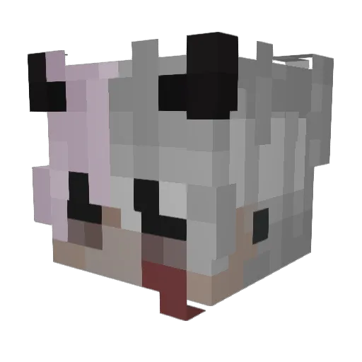 pnlq Minecraft avatar head, 3D render