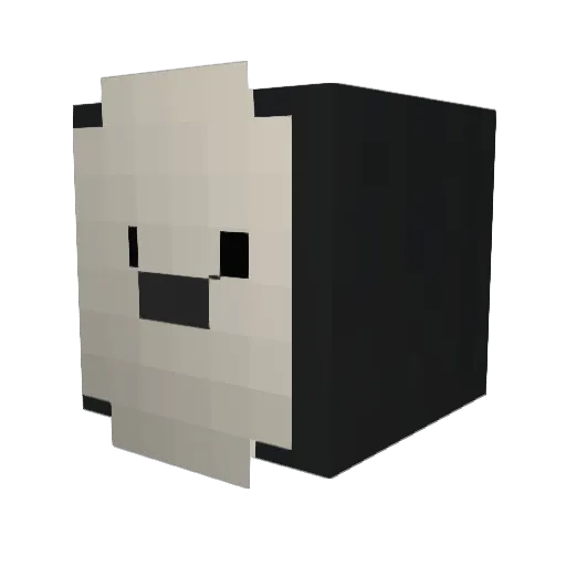 pnpple Minecraft avatar head, 3D render