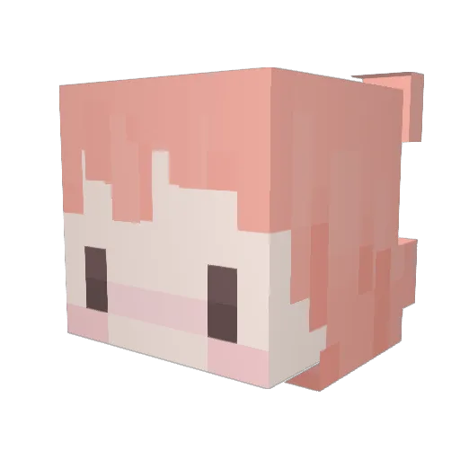 pnyo Minecraft avatar head, 3D render
