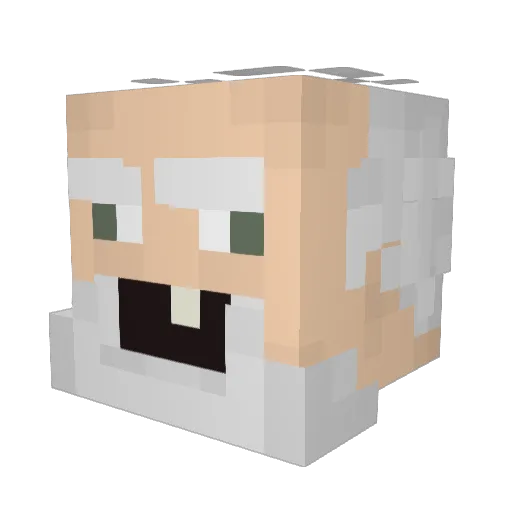 po_hich Minecraft avatar head, 3D render