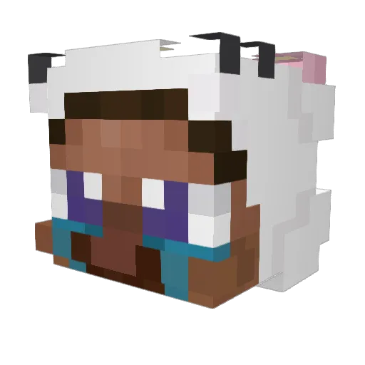 po_k0yo Minecraft avatar head, 3D render