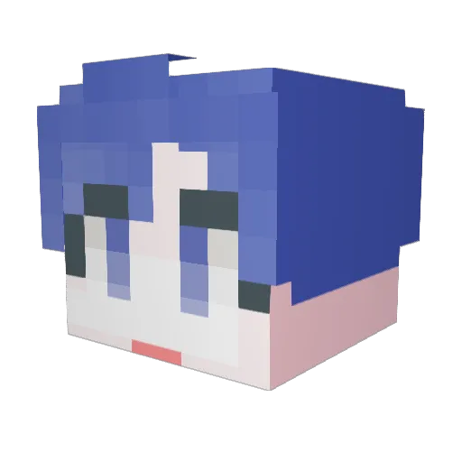 pobyalex Minecraft avatar head, 3D render