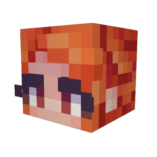 pobytoblerone Minecraft avatar head, 3D render