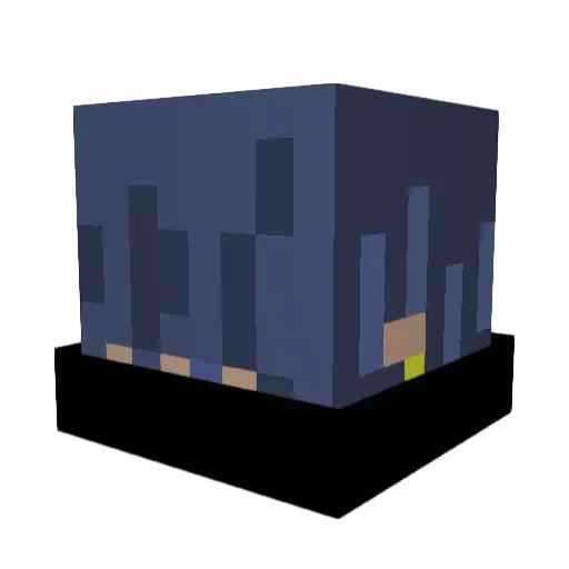 pochapochako Minecraft avatar head, 3D render