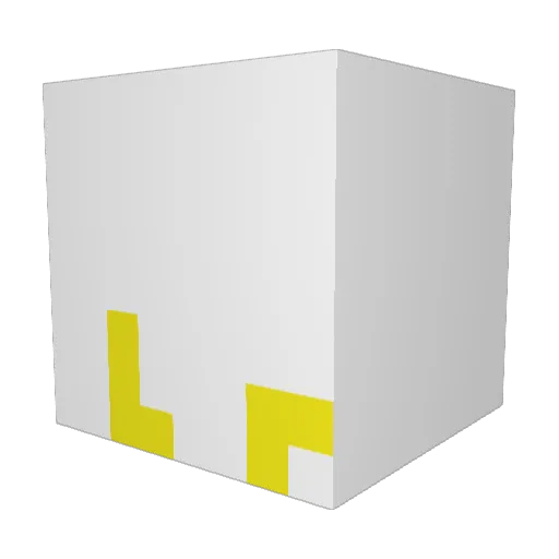pocheta Minecraft avatar head, 3D render