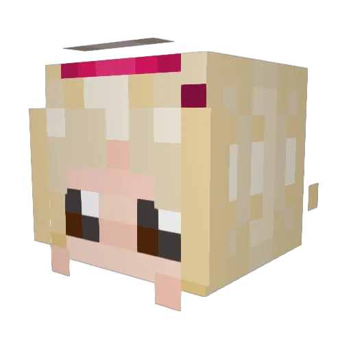 pochi112 Minecraft avatar head, 3D render