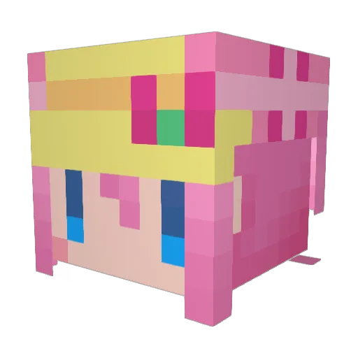 pochi214 Minecraft avatar head, 3D render