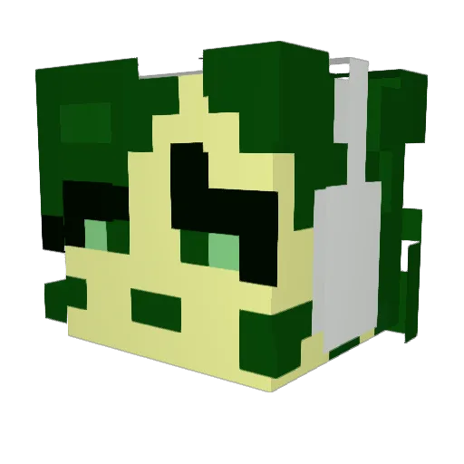 pochielinaa Minecraft avatar head, 3D render