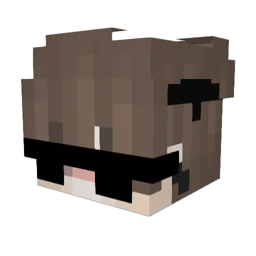 pochoklin Minecraft avatar head, 3D render