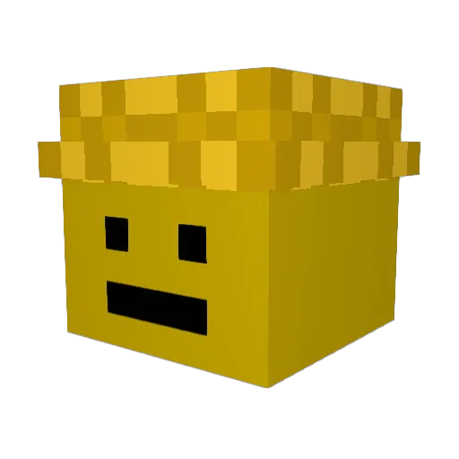 pocket_sized Minecraft avatar head, 3D render