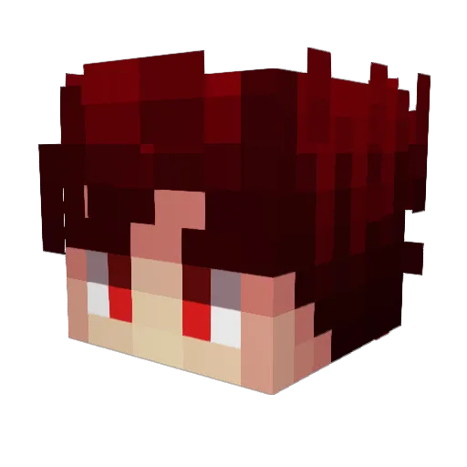 pocketblade Minecraft avatar head, 3D render