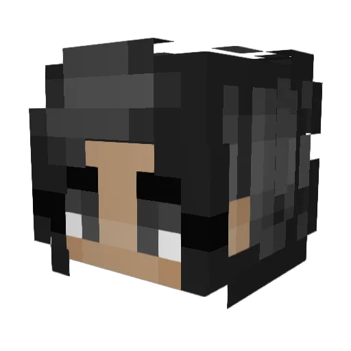 pocketmilkk Minecraft avatar head, 3D render