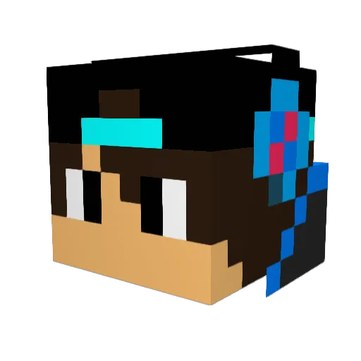 pocky_1111 Minecraft avatar head, 3D render