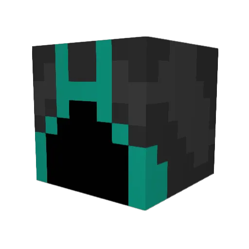pocmonster Minecraft avatar head, 3D render