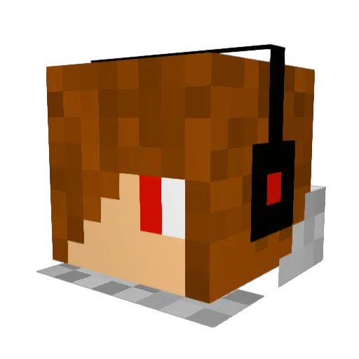 pocoyo9 Minecraft avatar head, 3D render